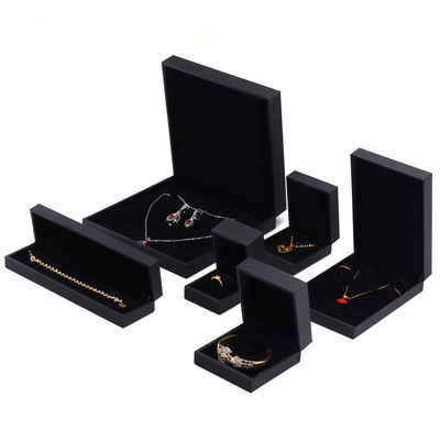OEM Grain Textured Noble Luxury PU Leather Jewelry Box Case Για συσκευασία αποθήκευσης
