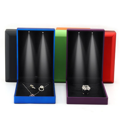 Hanhong Custom Logo Spray Paint Κοσμήματα Συσκευαστικό κουτί για σκουλαρίκια Κολιέ Δαχτυλίδι LED σετ