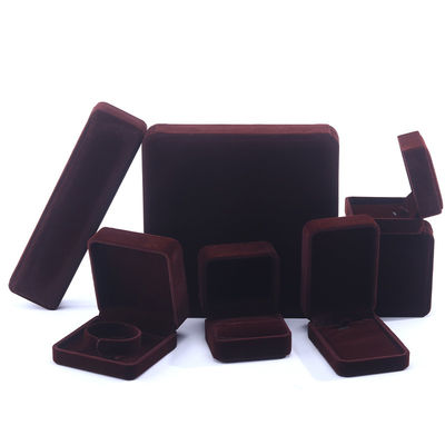 Αγορά Custom Brown Velvet Jewelry Packaging Box for Necklaces Earrings Bracelets Επικοινωνήστε μαζί μας online manufacture