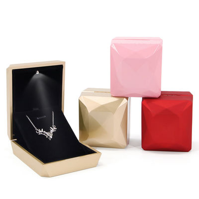 Χάνχονγκ Luxury Ring Box Custom Logo PU πλαστικό λευκό κοσμήματα