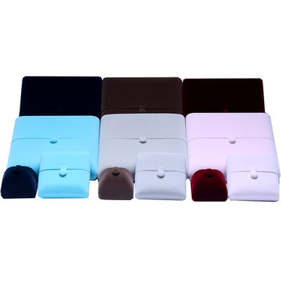 Αγορά 10*10*3cm Hanhong Custom Logo Luxury Jewelry Packaging Box Velvet Necklace Ring Bracelet Earrings (Επιχειρηματικό λογότυπο της Hanhong) online manufacture