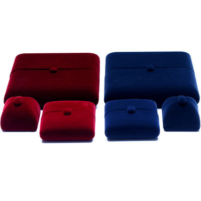 10*10*3cm Hanhong Custom Logo Luxury Jewelry Packaging Box Velvet Necklace Ring Bracelet Earrings (Επιχειρηματικό λογότυπο της Hanhong)