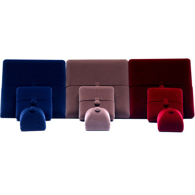 10*10*3cm Hanhong Custom Logo Luxury Jewelry Packaging Box Velvet Necklace Ring Bracelet Earrings (Επιχειρηματικό λογότυπο της Hanhong)