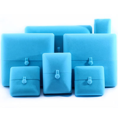 Αγορά Sky Blue Velvet Hanhong Custom Logo Κοσμήματα Συσκευαστικό κουτί για βραχιόλι σκουλαρίκια δώρο online manufacture