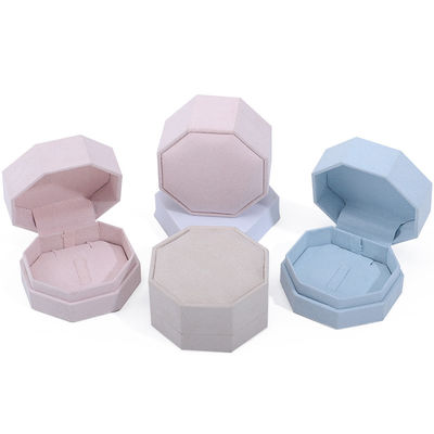 7.5*7.5cm Velvet Jewelry Box for Custom Logo Necklace and Ring Set Display Travel (Κουρέκι από βελούδινο κοσμήματα για το κολιέ και το δαχτυλίδι)