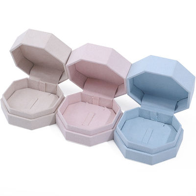 7.5*7.5cm Velvet Jewelry Box for Custom Logo Necklace and Ring Set Display Travel (Κουρέκι από βελούδινο κοσμήματα για το κολιέ και το δαχτυλίδι)