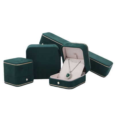 Ετικέτα Hot Stamping Hanhong Gray Custom Jewelry Box για περιδέραια βραχιόλι περιδέραια