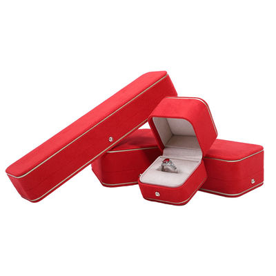 Ετικέτα Hot Stamping Hanhong Gray Custom Jewelry Box για περιδέραια βραχιόλι περιδέραια