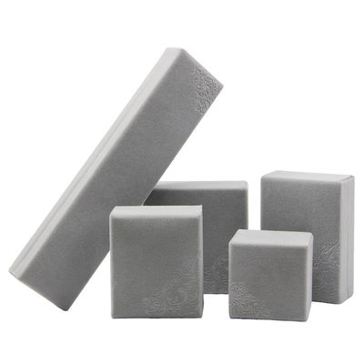 Προσαρμοσμένο μέγεθος Hanhong Embossed Gray Κοσμήματα συσκευασία κουτί για περιδέραιο και δαχτυλίδι
