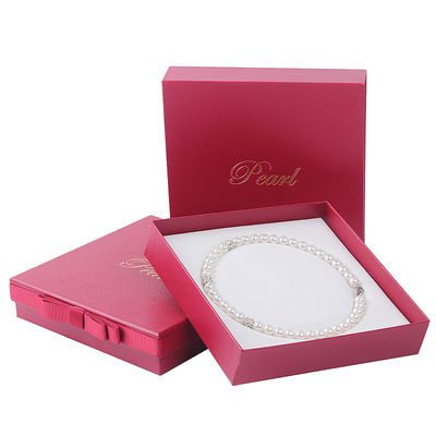 Hanhong εξατομικευμένο μέγεθος κόκκινο κοσμήματα χαρτόνι χαρτί μανίκι κουτί για βραχιόλι κολιέ