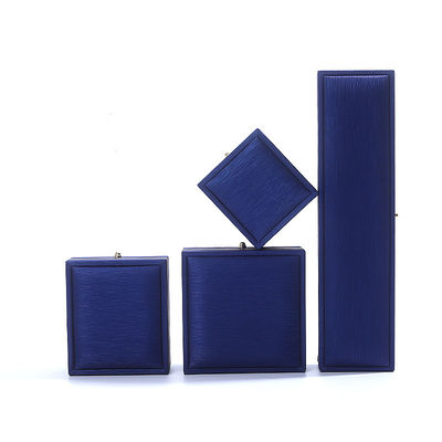 Αγορά Hanhong Custom Blue Leather Jewelry Box για δαχτυλίδι περιδέραιο βραχιόλι γάμο Επικοινωνήστε μαζί μας online manufacture