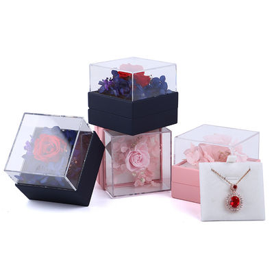 Αγορά Λούξυ Square Rose Necklace Box Κοσμήματα Κουτί δώρο για συναρπαστική παρουσίαση online manufacture