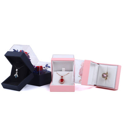 Λούξυ Square Rose Necklace Box Κοσμήματα Κουτί δώρο για συναρπαστική παρουσίαση