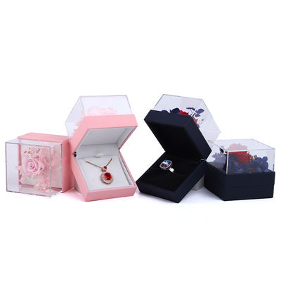 Λούξυ Square Rose Necklace Box Κοσμήματα Κουτί δώρο για συναρπαστική παρουσίαση