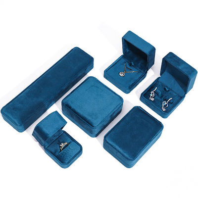 Λούξυ Κοσμήματα Box premium Blue Velvet Κοσμήματα Box για βραχιόλι δαχτυλίδι σκουλαρίκι