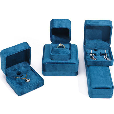 Λούξυ Κοσμήματα Box premium Blue Velvet Κοσμήματα Box για βραχιόλι δαχτυλίδι σκουλαρίκι