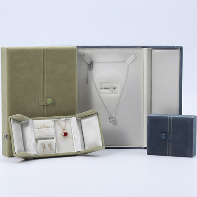 Αγορά Πολυλειτουργία Custom Branded Velvet Jewellery Case Packaging με κλείσιμο με κουμπί online manufacture
