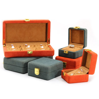 Ελαφρύ Touch Velvet Κοσμήματα Box συσκευασία Sets Πολυχρωματική για την αποθήκευση πολυτελών ρολογιών