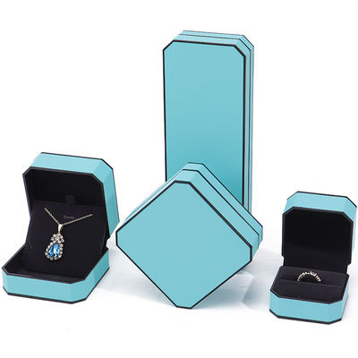 Αγορά Cyan Elegant Οκτάγωνο Φανταστικό Δερμάτινο Κοσμηματοφυλάκιο Πακέτο με Μαύρο Οριοθέτημα online manufacture