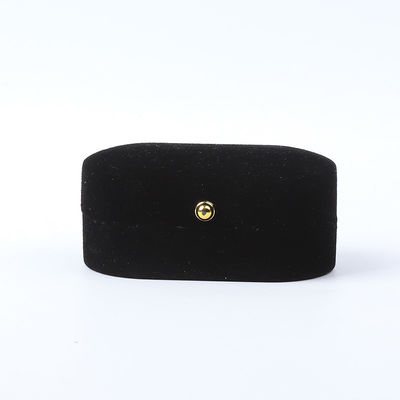 Προσαρμοσμένο Custom Black Velvet Κοσμήματα Συσκευή Γάμος αρραβωνιασμός Διπλό δαχτυλίδι Luxury Κοσμήματα Box