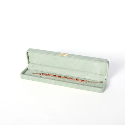 Οκταγωνικό ανοιχτοπράσινο βελούδινο κουτί κοσμημάτων, προσαρμόσιμο κουτί κοσμημάτων με αναστροφή, με χρυσό έμπλαστρο