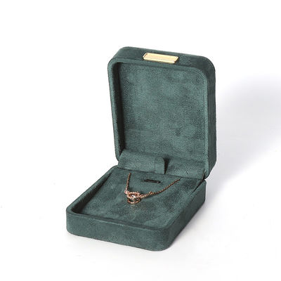 Οκταγωνικό στρατιωτικό πράσινο Βελούδινο Κουτί Κοσμημάτων, προσαρμόσιμο αναδιπλούμενο Κουτί Κοσμημάτων Με Χρυσό έμπλαστρο