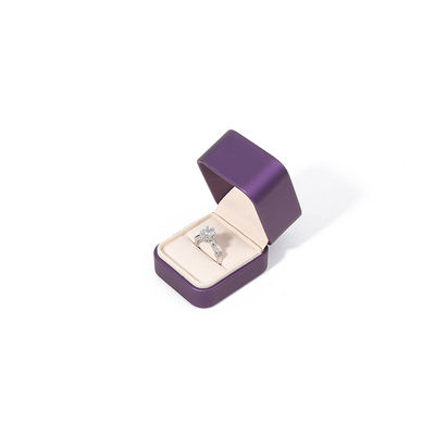 Κοσμηματοθήκη από δέρμα Premium Purple με ανάγλυφη εκτύπωση