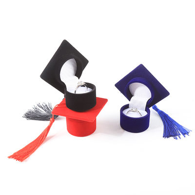 εξατομικευμένο βελούδινο κουτί κοσμημάτων υψηλής ποιότητας με πτυχίο για δώρα διακοπών