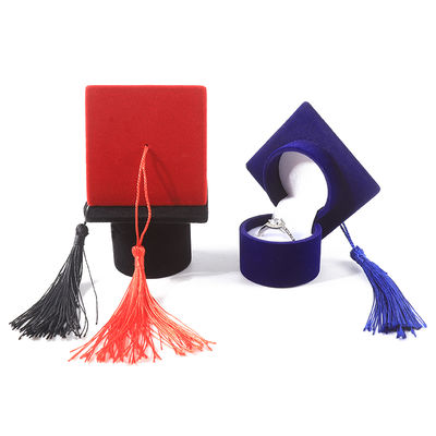 εξατομικευμένο βελούδινο κουτί κοσμημάτων υψηλής ποιότητας με πτυχίο για δώρα διακοπών