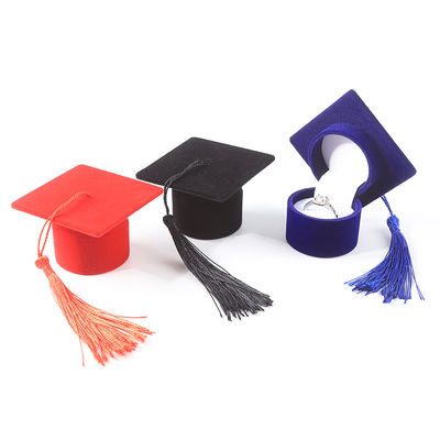 εξατομικευμένο βελούδινο κουτί κοσμημάτων υψηλής ποιότητας με πτυχίο για δώρα διακοπών