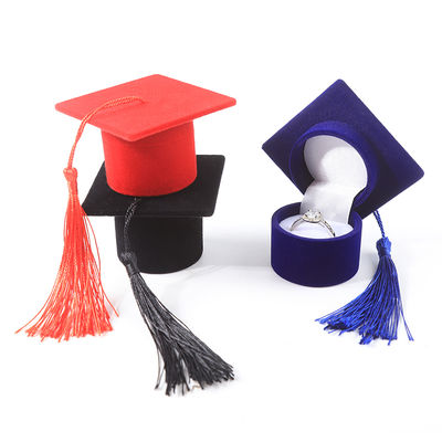 εξατομικευμένο βελούδινο κουτί κοσμημάτων υψηλής ποιότητας με πτυχίο για δώρα διακοπών