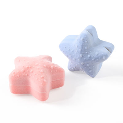 OEM εξατομικευμένο βελούδινο κουτί δαχτυλιδιού αστερία κοσμημάτων με λογότυπο