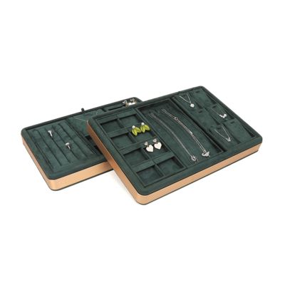 OEM Πολυτελή Βελούδινα Δίσκοι Κοσμημάτων Προσαρμοσμένο λογότυπο Οργανωτής Δίσκοι Κοσμημάτων Σετ Κοσμημάτων Οθόνη