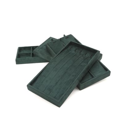 OEM Πολυτελή Βελούδινα Δίσκοι Κοσμημάτων Προσαρμοσμένο λογότυπο Οργανωτής Δίσκοι Κοσμημάτων Σετ Κοσμημάτων Οθόνη