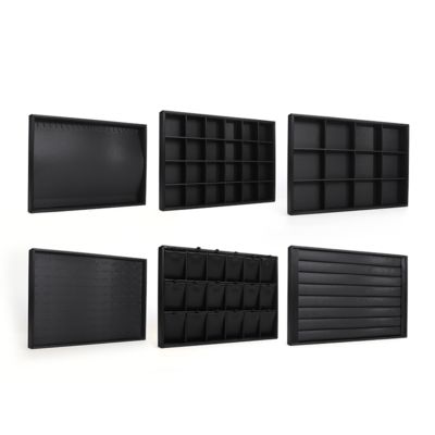 εξατομικεύεται Λούξυ μαύρο δέρμα Κοσμηματοπωλεία OEM Κοσμηματοπωλεία Δίσκοι για δαχτυλίδι βραχιόλι κολιέ