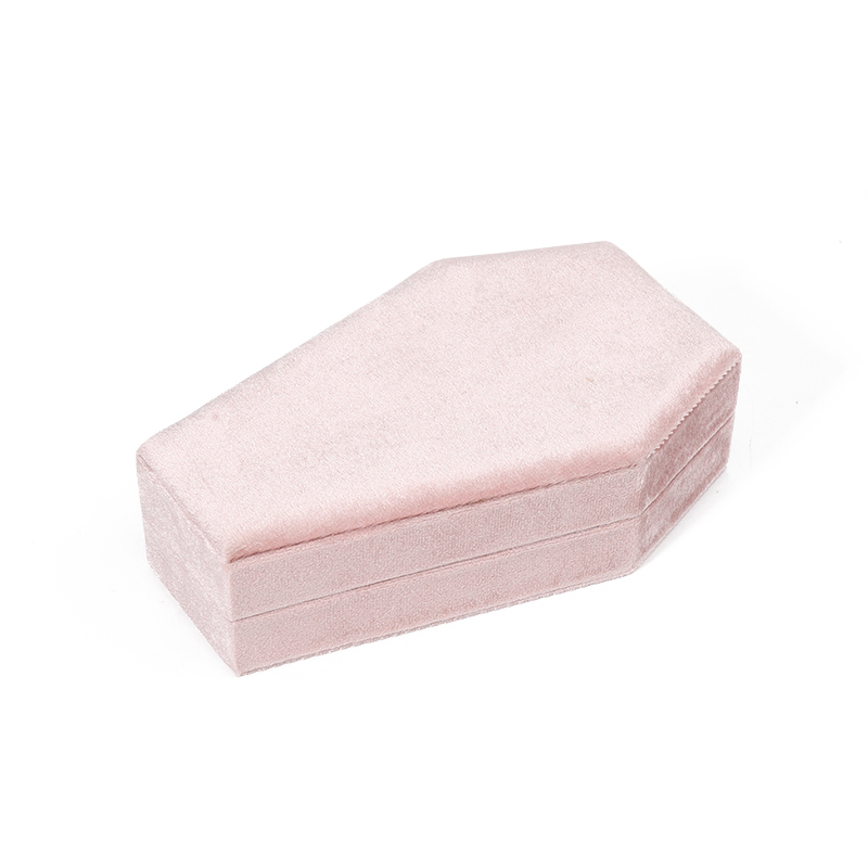 Προσαρμοσμένος οργανωτής Αποθήκευση ροζ βελούδι Κοσμήματα Ταξιδιωτικό κουτί OEM Χριστουγεννιάτικα κοσμήματα κουτί δώρο