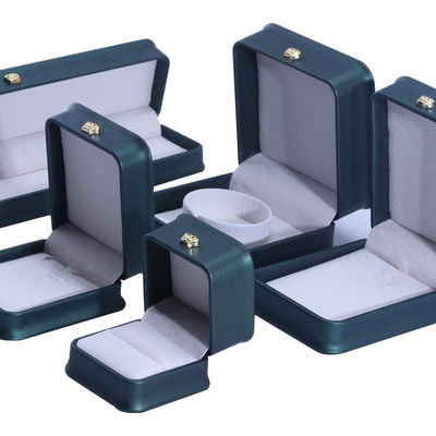 Green Crown Design Luxury PU δερμάτινο κοσμήματα κουτί για βραχιόλι περιδέραιο δαχτυλίδι και πράσινο