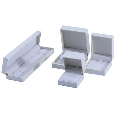 Χειροποίητο οικολογικό χαρτόνι λευκό κουτί κοσμημάτων προσαρμόσιμο κουτί κοσμημάτων