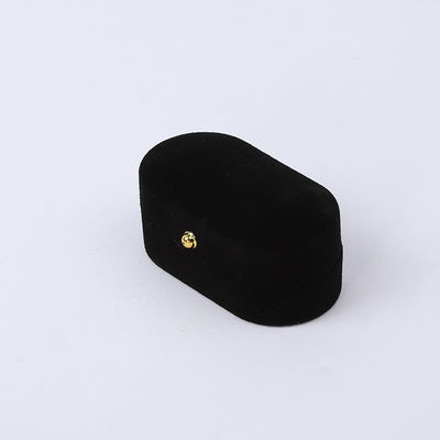 Προσαρμοσμένο Custom Black Velvet Κοσμήματα Συσκευή Γάμος αρραβωνιασμός Διπλό δαχτυλίδι Luxury Κοσμήματα Box